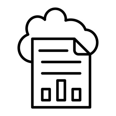 bulut hesaplama simgesi, vektör illüstrasyonu