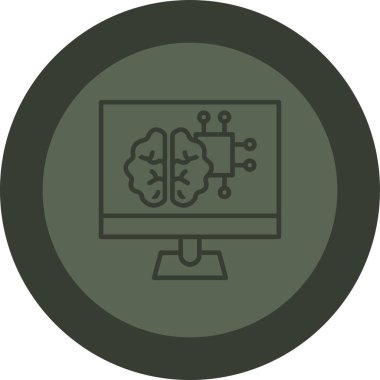 Modern dizüstü bilgisayar simgesinin vektör illüstrasyonu