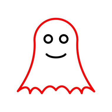 Hayalet. Web simgesi basit illüstrasyon