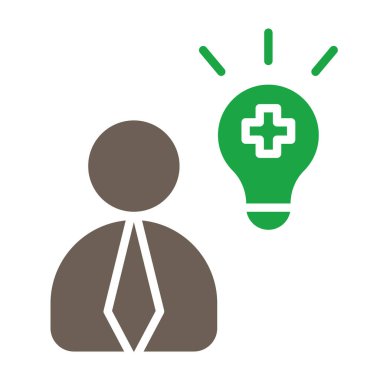 İnsan kafası simgesi olan ampul