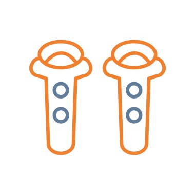 iki - renk - iki vektör ikonu - renk vektörü