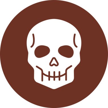 Cadılar Bayramı düz ikon vektör çizimi