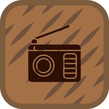 radyo simgesi vektör illüstrasyonu