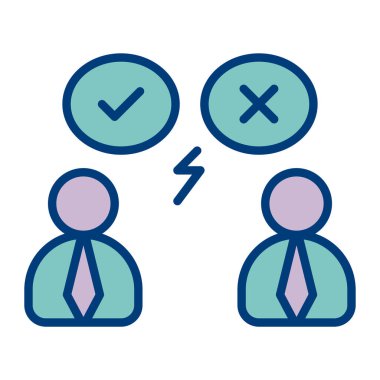 İş simgesi finans kavramının vektör illüstrasyonu