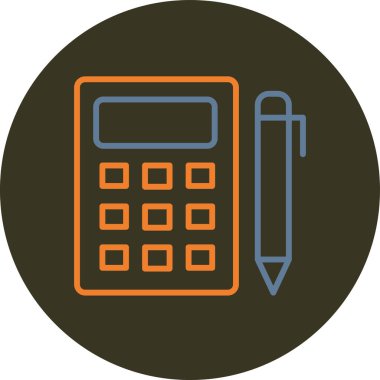 hesap makinesi simgesi vektör illüstrasyonu