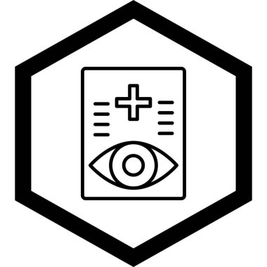 Moda stili izole edilmiş arkaplanda göz simgesi