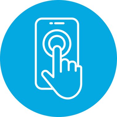 Akıllı telefon simgesinin vektör illüstrasyonu