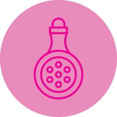 Bir b eksikliği simgesinin vektör çizimi