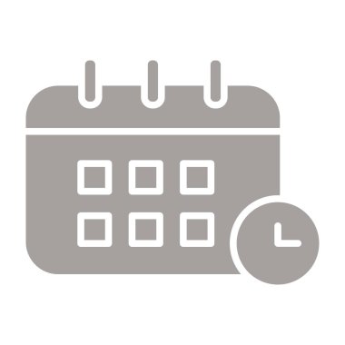 Takvim vektör simgesi. Taslak çizimi beyaz arkaplanda izole edildi. grafik ve web tasarımı.