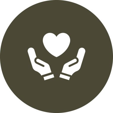 Bağış vektörü ikonu. biçim çift renkli yuvarlak sembol, gri ve cyan renkler, yuvarlak açılar, beyaz arkaplan.