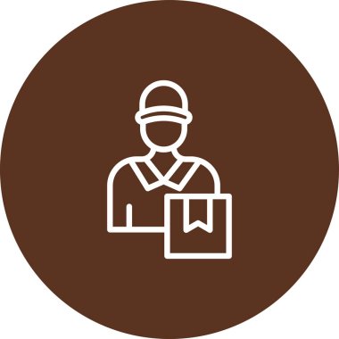 Şapkalı ve çantalı bir adamın vektör çizimi