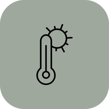 Vektör güneş simgesi illüstrasyonu