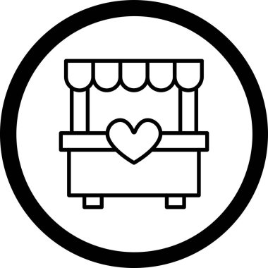 Kanepe. Web simgesi basit illüstrasyon