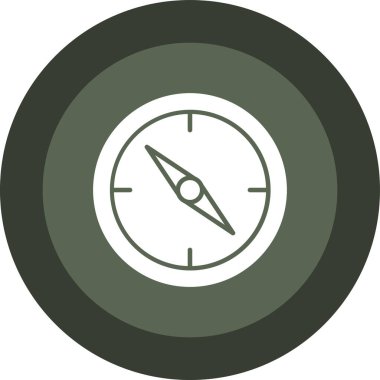 Pusula. Web simgesi basit illüstrasyon