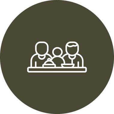 grup insan ve ofis simgesi vektör illüstrasyonu