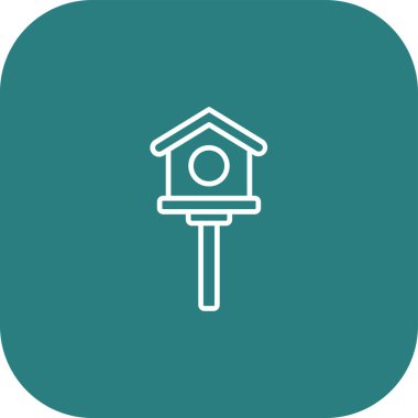 Benzersiz ev vektör simgesi