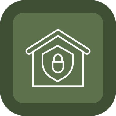 Ev simgesi, vektör illüstrasyonu