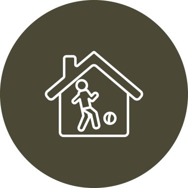 Ev simgesinin vektör illüstrasyonu