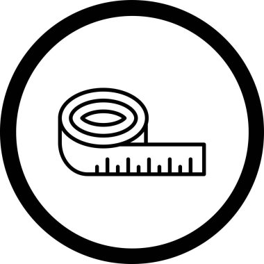 Dairedeki tek bir simgenin vektör illüstrasyonu