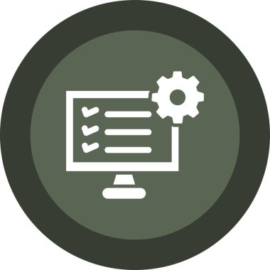 Kontrol listesi. Web simgesi basit illüstrasyon