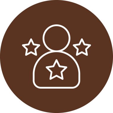 Yıldız simgesinin vektör illüstrasyonu