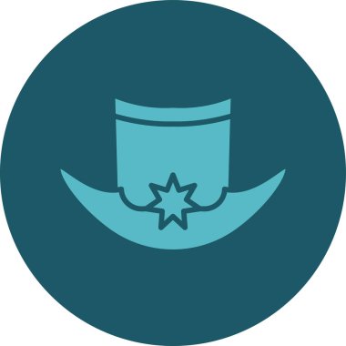 Şapka simgesi vektör illüstrasyonu