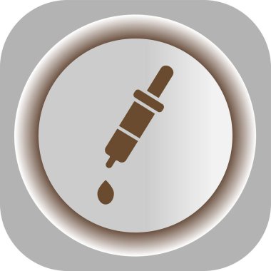 Kalem simgesi. Beyaz arkaplanda internet düğmesi