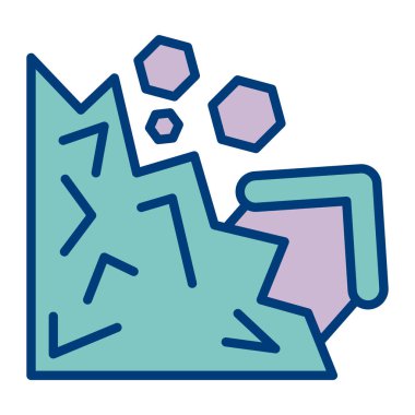 Çizgi film simgesinin vektör çizimi