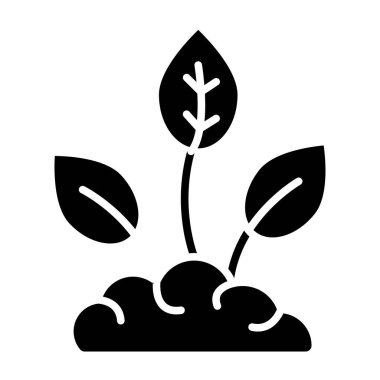 saksıda bitki, vektör simgesi