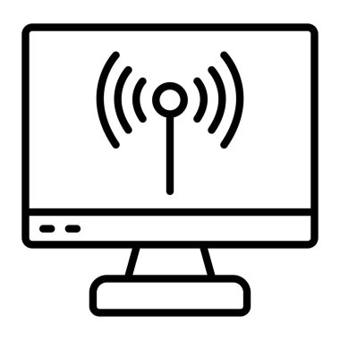 WiFi vektör satırı simgesi