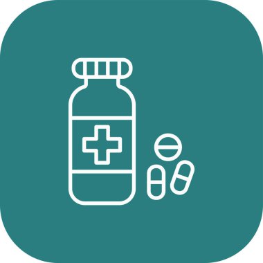 Modern uyuşturucu ikonunun vektör illüstrasyonu