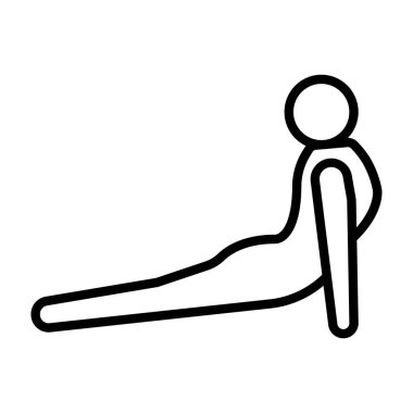 yoga poz simgesi, dış hat biçimi