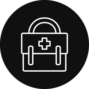 çanta simgesi vektör illüstrasyonu