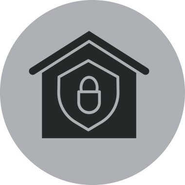 Güvenlik kalkan kutsal kişilerin resmi. Vektör çizim