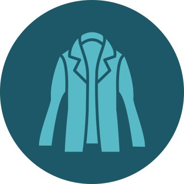 Ceket. Web simgesi basit illüstrasyon