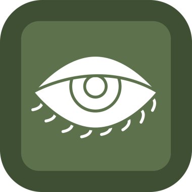 Göz. Web simgesi basit illüstrasyon