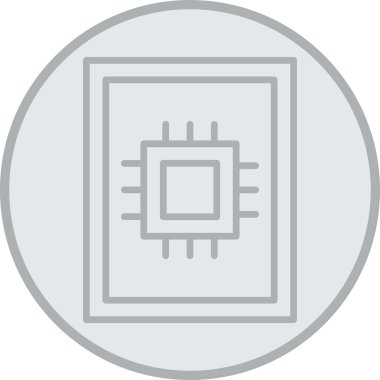 Kişisel ve ticari kullanım için vektör Cpu simgesi