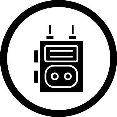 Radyo. Web simgesi basit tasarım