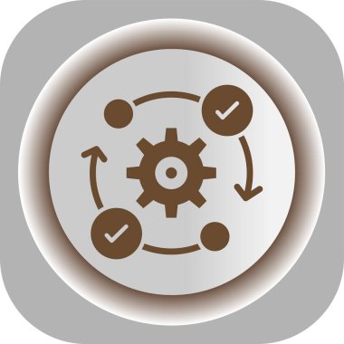 Simge ayarlanıyor, basit vektör illüstrasyon tasarımı