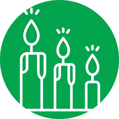 Mum simgesi vektör illüstrasyonu