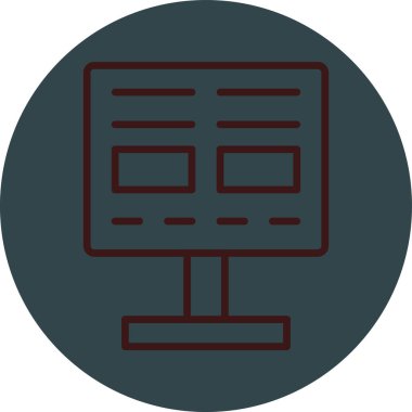 Web simgesi vektör illüstrasyonu