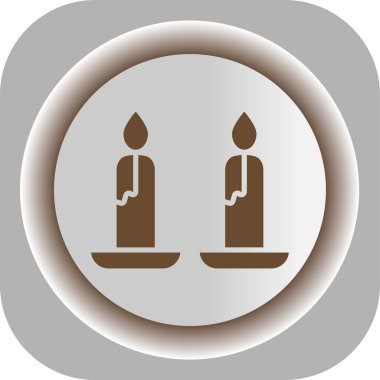 Mum simgesi vektör illüstrasyonu