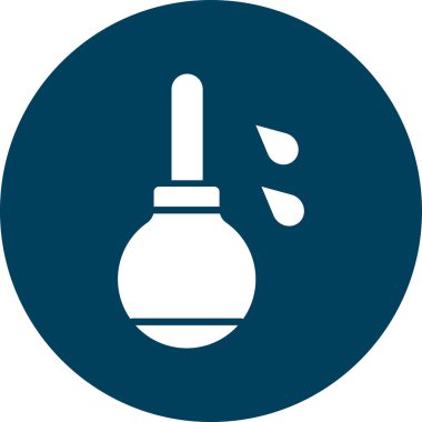 Enema web simgesi, vektör illüstrasyonu