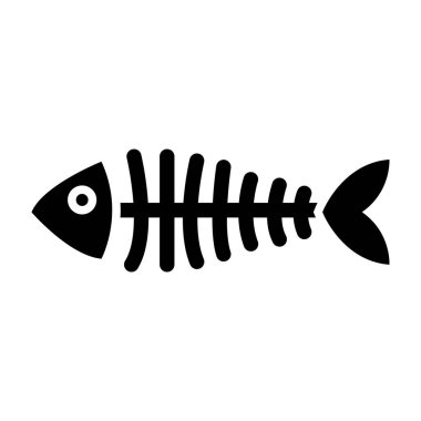 taze balık simgesi, vektör illüstrasyonu