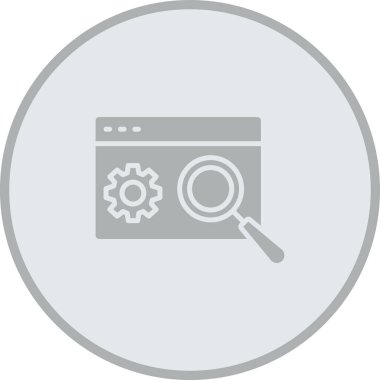 Ana hatlar biçiminde web arama motoru simgesi