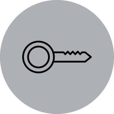 Anahtar simgesinin vektör illüstrasyonu