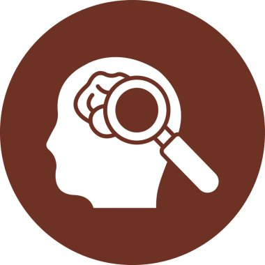 Beyni olan bir adamın vektör çizimi