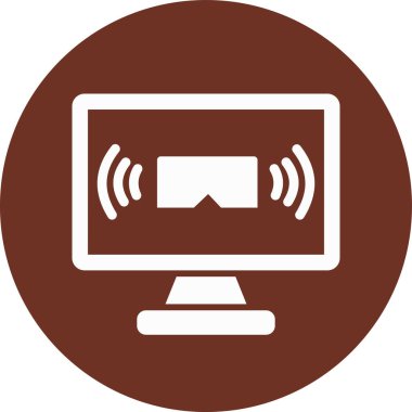 Bilgisayar. Web simgesi basit illüstrasyon