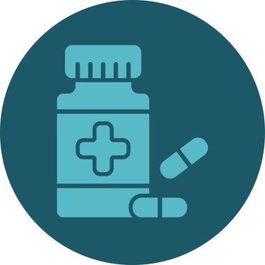 İlaç simgesinin vektör illüstrasyonu