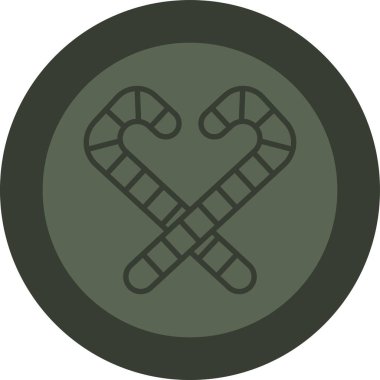 İzole edilmiş tek bir çapraz çemberin vektör çizimi